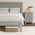 Windsor 5' Low End Bed - Pebble Grey/Oak