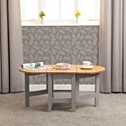 Santos Drop Leaf Coffee Table - Grey Slate/Distressed Waxed Pine