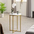 Dallas Side Table - Marble/Gold Effect