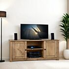 Panama Flat Screen TV Unit - Natural Wax