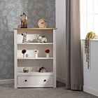 Panama 1 Drawer Bookcase - White/Natural Wax