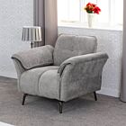 Amalfi 1 Seater Chair - Grey Fabric