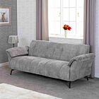 Amalfi 3 Seater Sofa - Grey Fabric