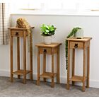 Corona 3X Plant Stands - Distressed Waxed Pine