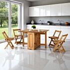 Santos Butterfly Dining Set (X4 Chairs) - Natural Wax