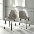Athens Dining Chair (X2 Per Box) - Grey Faux Leather