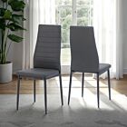 Abbey Dining Chair (X2 Per Box) - Grey Faux Leather