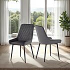 Avery Dining Chair (X2 Per Box) - Grey Velvet
