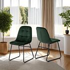 Lukas Dining Chair (X2 Per Box) - Emerald Green Velvet