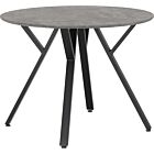 Athens Round Dining Table - Concrete Effect