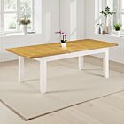 Windsor Large Extending Dining Table - Ivory/Oak