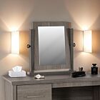 Lisbon Dressing Table Mirror - Black Wood Grain