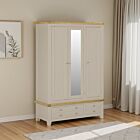 Windsor 3 Door 2 Drawer Wardrobe - Putty/Oak