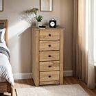 Panama 5 Drawer Chest - Natural Wax