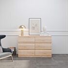 Malvern 6 Drawer Chest - Sonoma Oak Effect