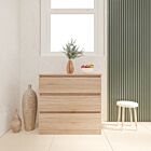 Malvern 3 Drawer Chest - Sonoma Oak Effect