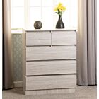 Malvern 3+2 Drawer Chest - Urban Snow