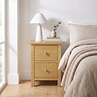 Cambridge 2 Drawer Bedside - Honey