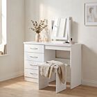 Nevada Dressing Table Set - White Gloss
