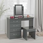 Nevada Dressing Table Set - Grey Gloss