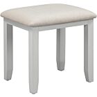 Bordeaux Dressing Table Stool - Pebble Grey/Oat Fabric