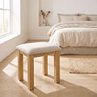 Cambridge Dressing Table Stool - Honey/Oat Fabric