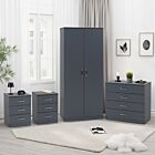 Dakota 2 Door Wardrobe Bedroom Set - Dark Grey