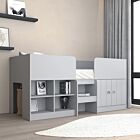 Orlando Low Sleeper Bed - Dove Grey