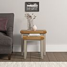 Windsor Nest Of 2 Tables - Putty/Oak