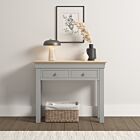 Bordeaux Console Table - Pebble Grey/Oak