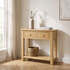 Cambridge 2 Drawer Console Table - Honey