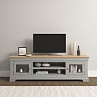 Bordeaux TV Stand - Pebble Grey/Oak