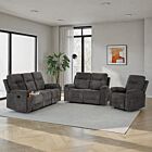 Guildford 3+2+1 Recliner Suite - Grey Fabric