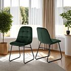 Lukas Dining Chair (X2 Per Box) - Emerald Green Velvet