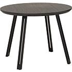 Quebec Round Dining Table - Black Wood Grain