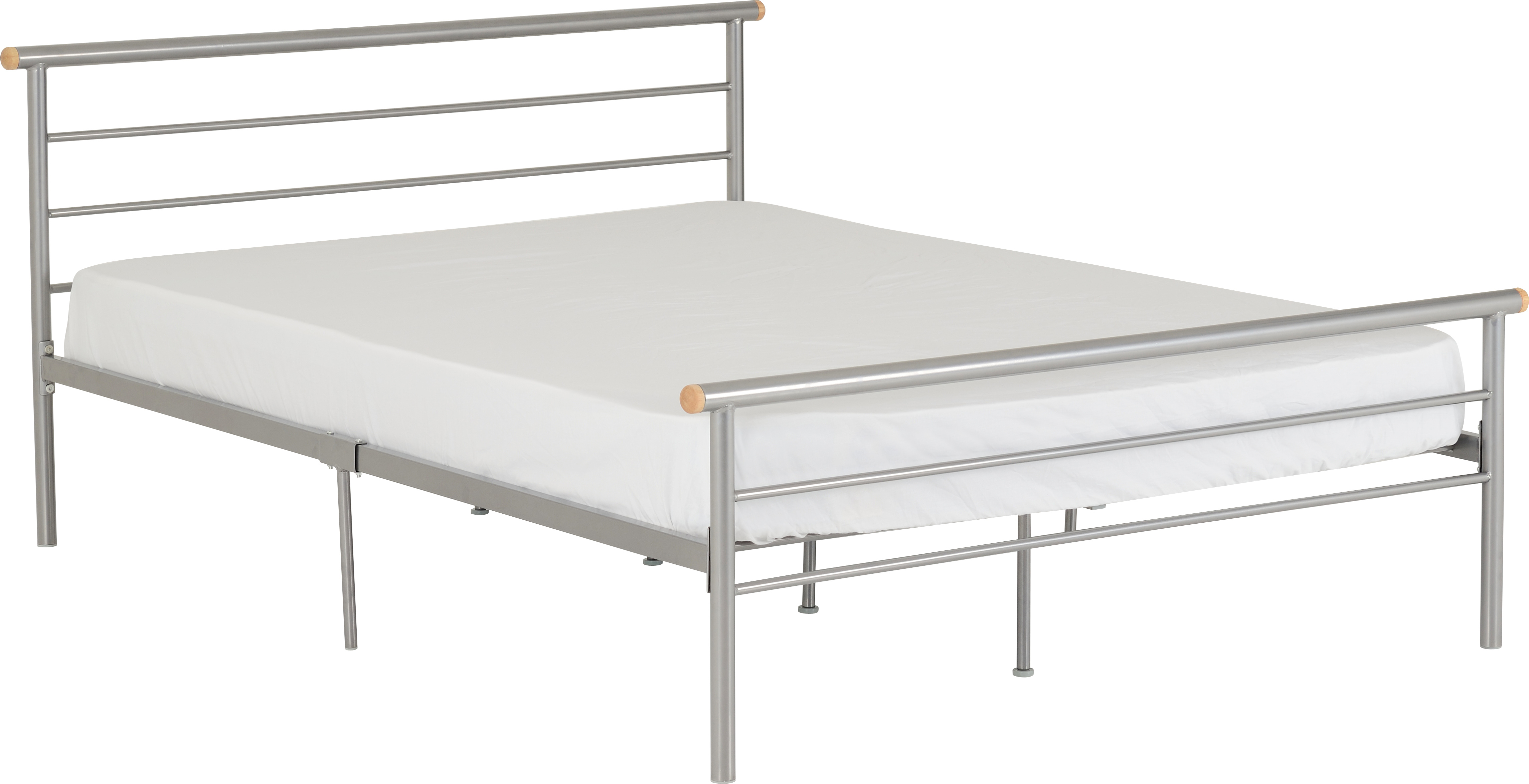 Seconique Orion 4 Feet Bed 999.95 x 1329.95 x 139.94 cm Silver 