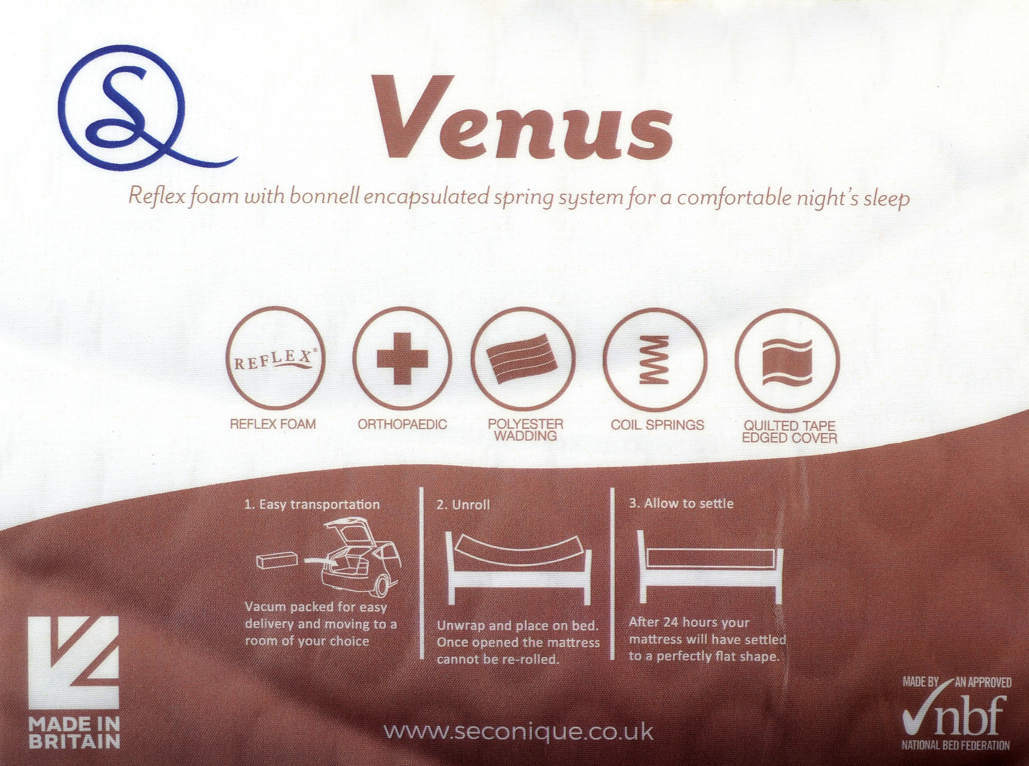 venus plush gel memory mattress