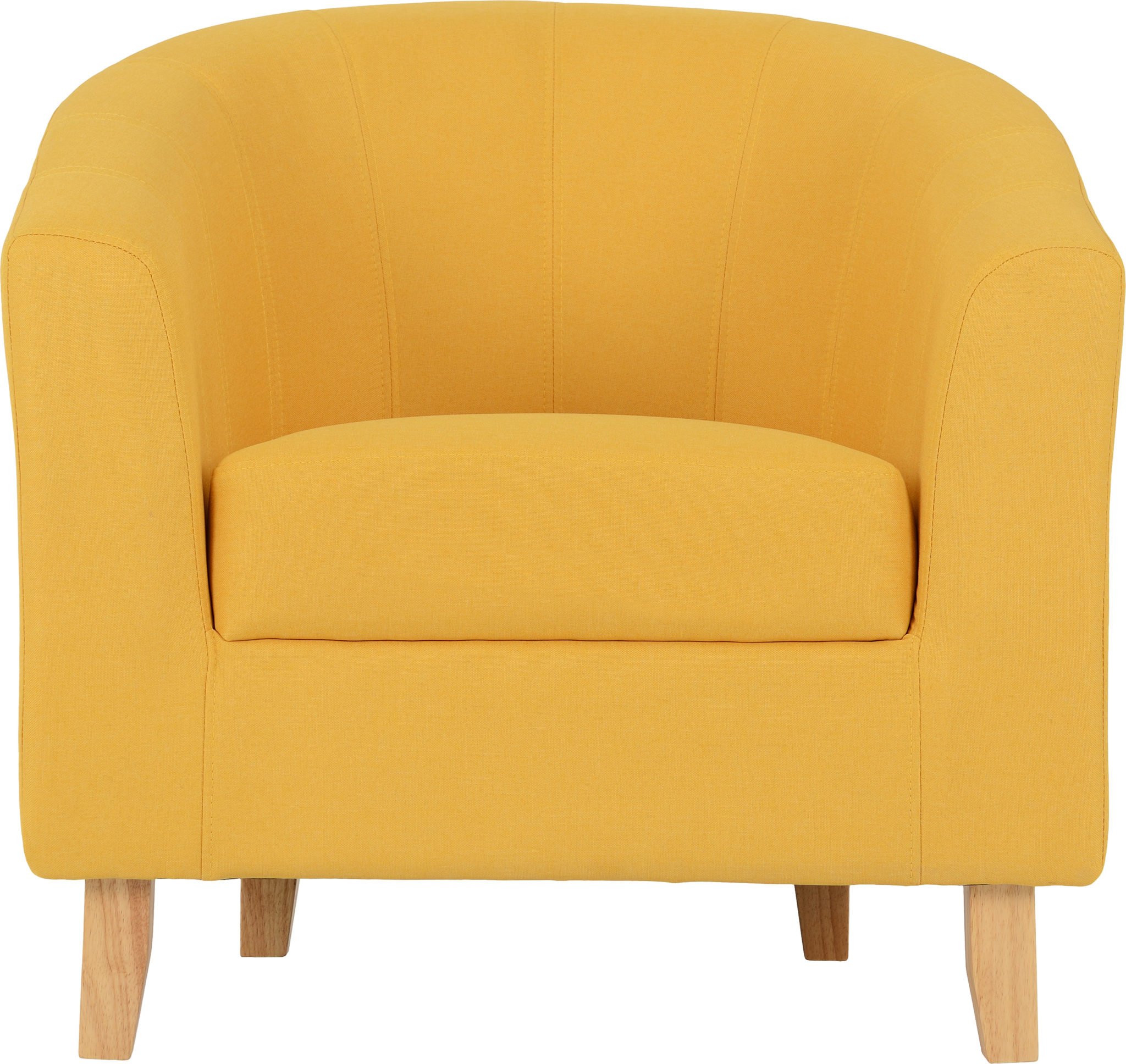 300-309-026 - Tempo Tub Chair - Mustard Fabric - Seconique