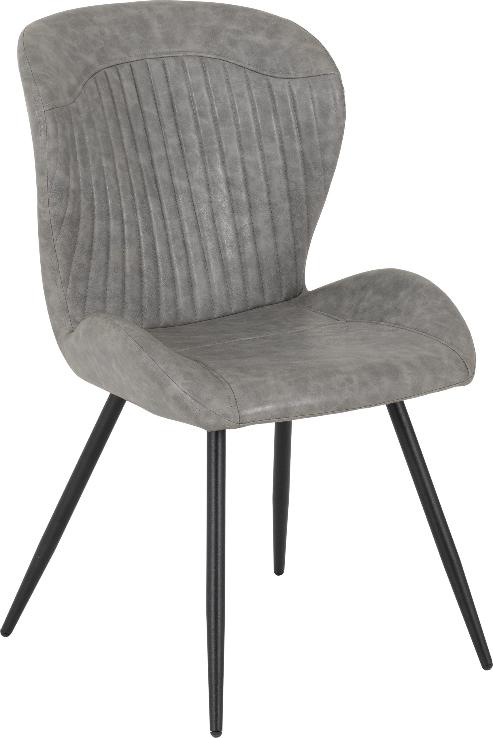 400-402-127 - Quebec Chair - Grey Faux Leather - Seconique